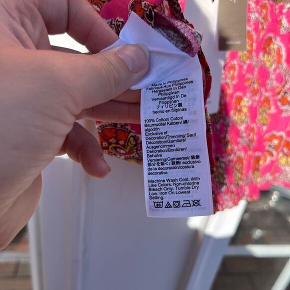 J Crew Collection Puff-sleeve Squareneck Top in Ratti® Pink Blooms Print NWT - Picture 11 of 11